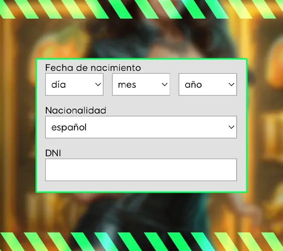 Introducción de datos personales