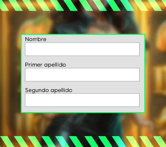 Introducción de datos para iniciar sesión