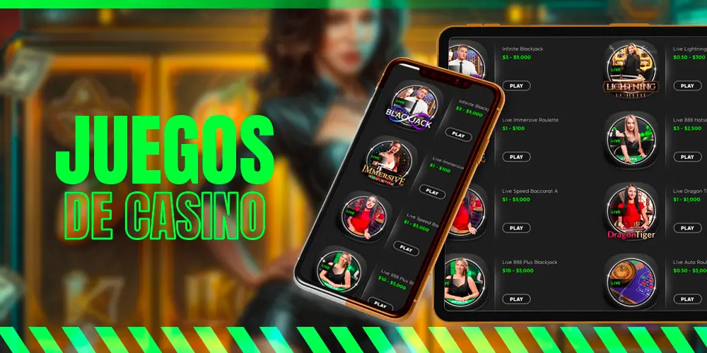 Juego de casino 888